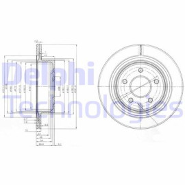 DELPHI bg3765c Диск гальмівний DELPHI bg3765c