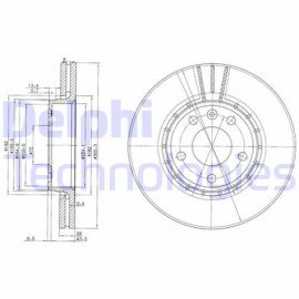 DELPHI bg3768 Диск тормозной DELPHI bg3768