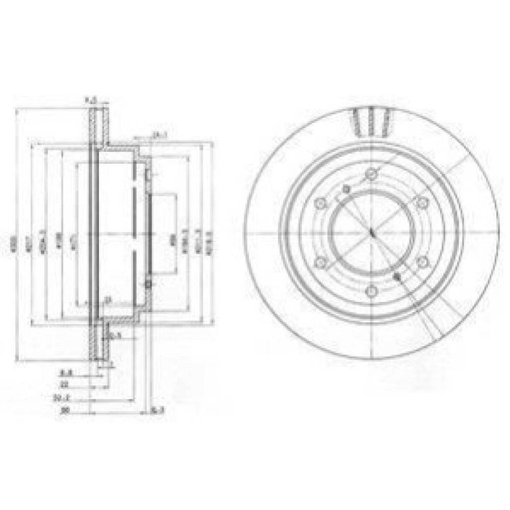 Диск тормозной DELPHI bg3813