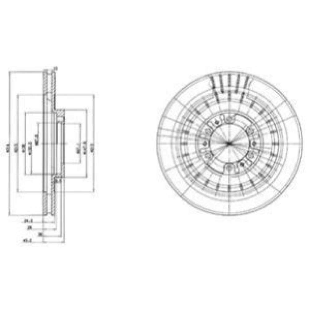 Диск гальмівний DELPHI bg3847