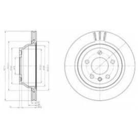 DELPHI bg3894 Диск тормозной DELPHI bg3894