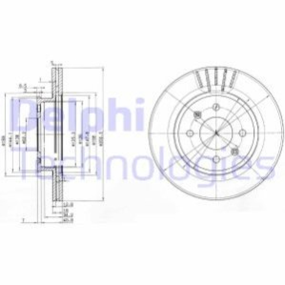 Диск тормозной DELPHI bg3934