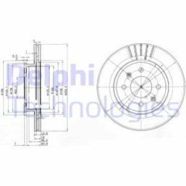 Диск гальмівний DELPHI bg3934