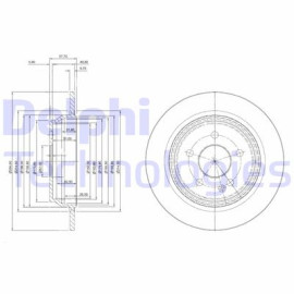 DELPHI bg3969 Диск тормозной DELPHI bg3969