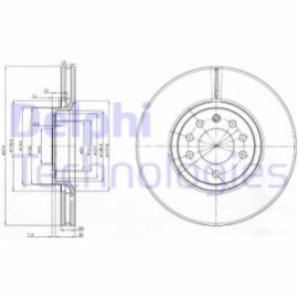 Диск гальмівний DELPHI bg3973