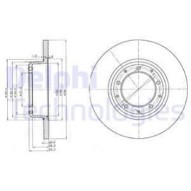Диск тормозной DELPHI bg3982c