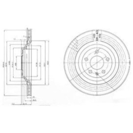 DELPHI bg3991 Диск тормозной DELPHI bg3991