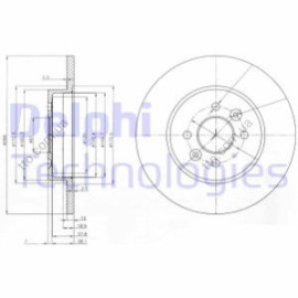 Диск тормозной DELPHI bg3992