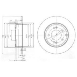 Диск гальмівний DELPHI bg4012