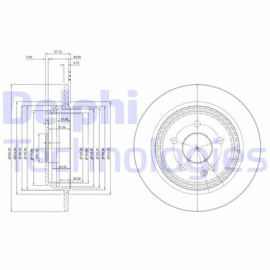 DELPHI bg4063c Тормозний диск DELPHI bg4063c