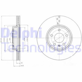 Диск тормозной DELPHI bg4079c