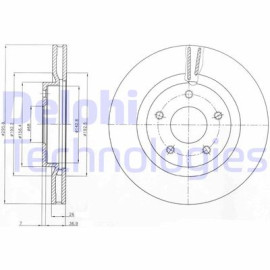 Диск тормозной DELPHI bg4109c