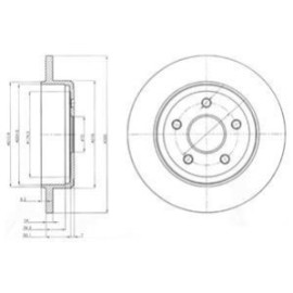 DELPHI bg4160 Диск тормозной DELPHI bg4160