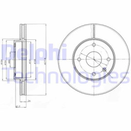 Тормозний диск DELPHI bg4193
