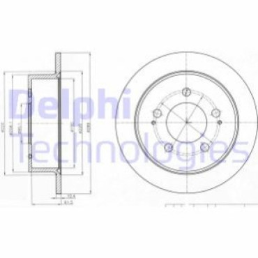 Диск тормозной DELPHI bg4220
