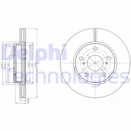 Диск гальмівний DELPHI bg4232