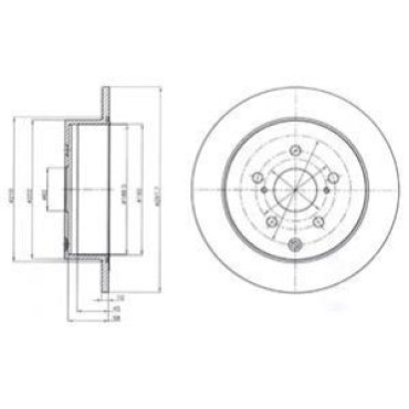Диск тормозной DELPHI bg4237