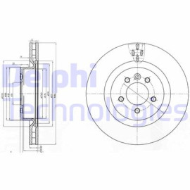 Тормозний диск DELPHI bg9007c