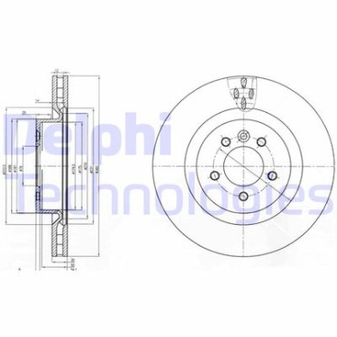 Тормозной диск DELPHI bg9007c