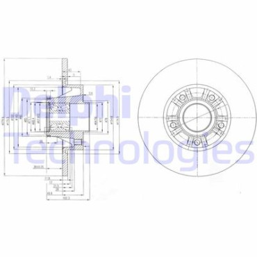 Диск гальмівний DELPHI bg9031rs