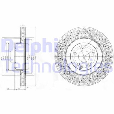 Диск гальмівний DELPHI bg9057