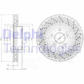 Диск гальмівний DELPHI bg9076c