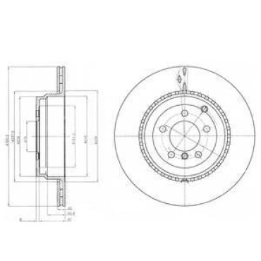 Диск тормозной DELPHI bg9080c