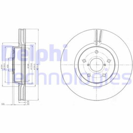 Диск тормозной DELPHI bg9084