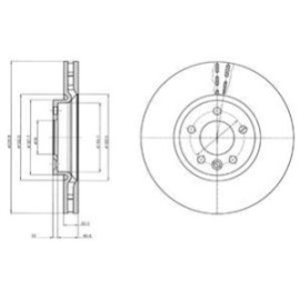 Диск тормозной DELPHI bg9106