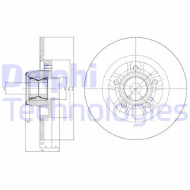 Диск гальмівний DELPHI bg9113rsc