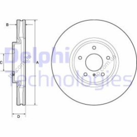 Диск гальмівний DELPHI bg9152