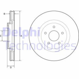 DELPHI bg9195c Диск гальмівний DELPHI bg9195c
