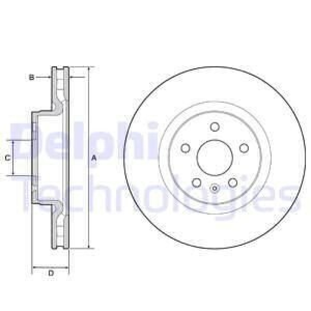 Диск гальмівний DELPHI bg9220c