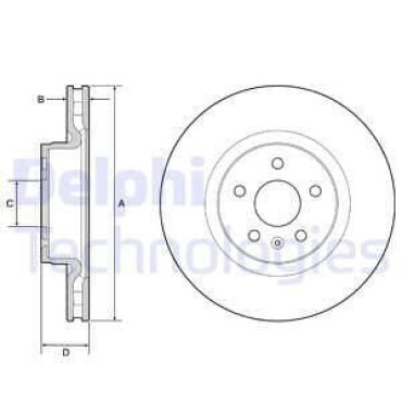 Диск тормозной DELPHI bg9220c