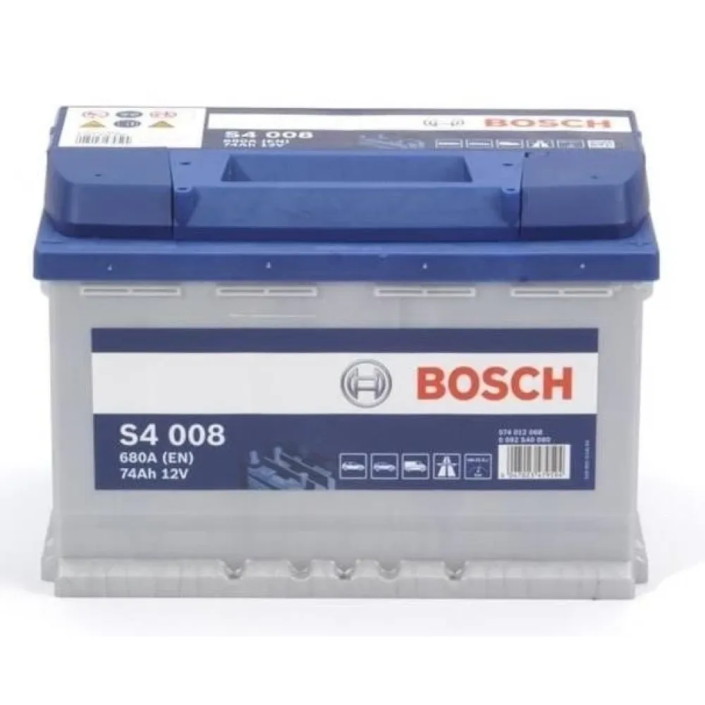 Акумулятор Bosch 12В 74Ач 680А(EN) R+ BOSCH 0092s40080