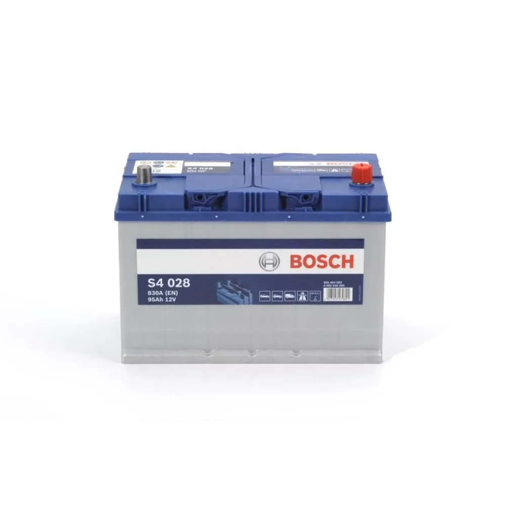 Автомобільний акумулятор S4 Silver 95Ah 800A R+ BOSCH 0092s40280