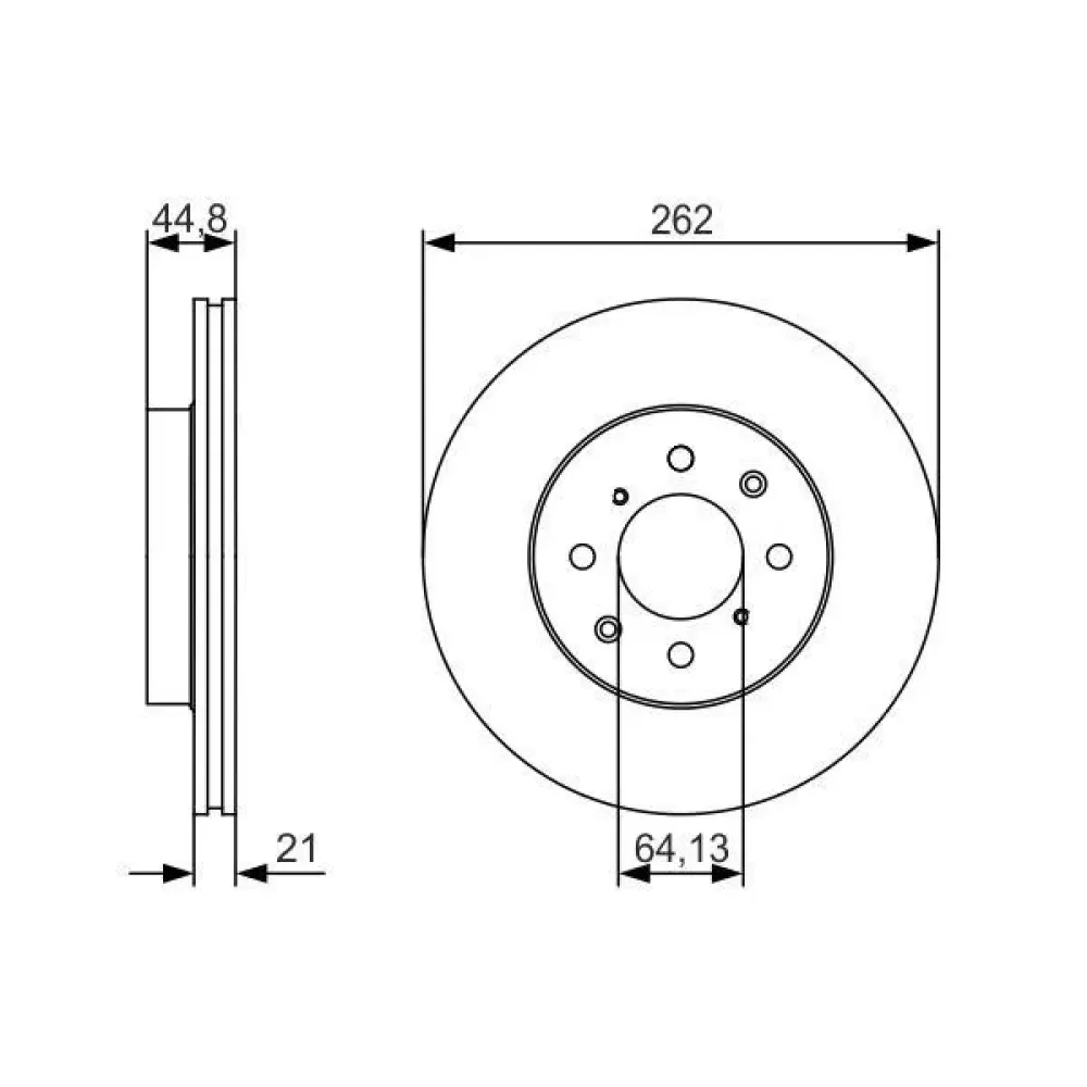 Гальмівний диск BOSCH 0986479r80