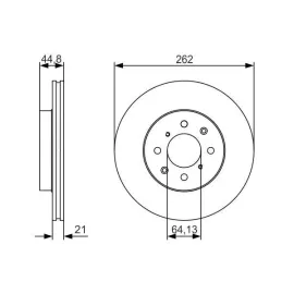 Гальмівний диск BOSCH 0986479r80
