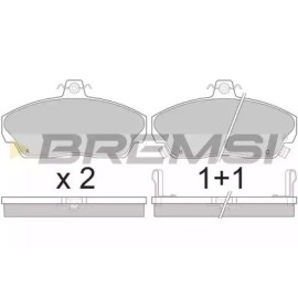 Гальмівні колодки передні BREMSI bp2502