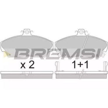 Гальмівні колодки передні BREMSI bp2502
