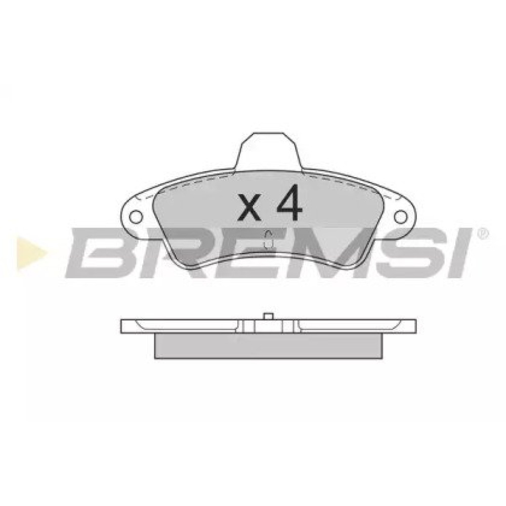 Гальмівні колодки задні BREMSI bp2562