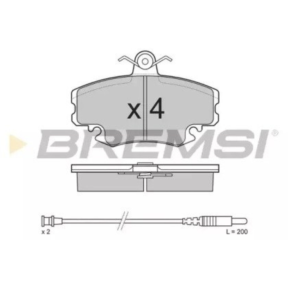 Тормозные колодки передние BREMSI bp2590