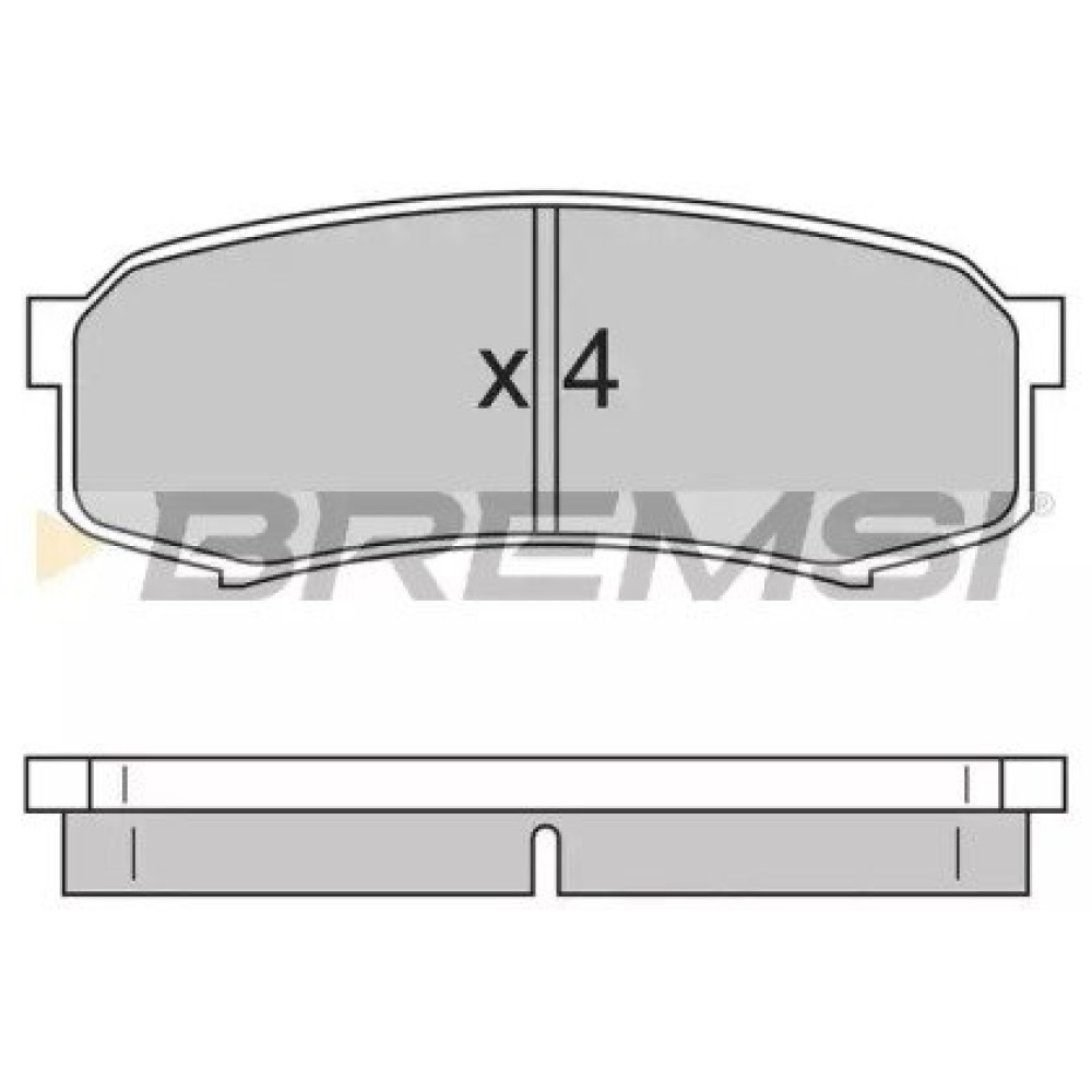 Гальмівні колодки задні BREMSI bp2597