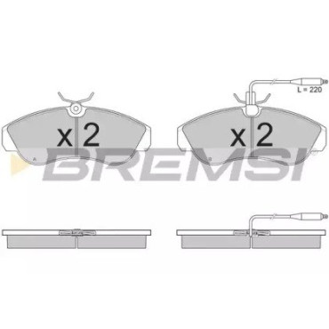 Диск гальмівний BREMBO 08c24220