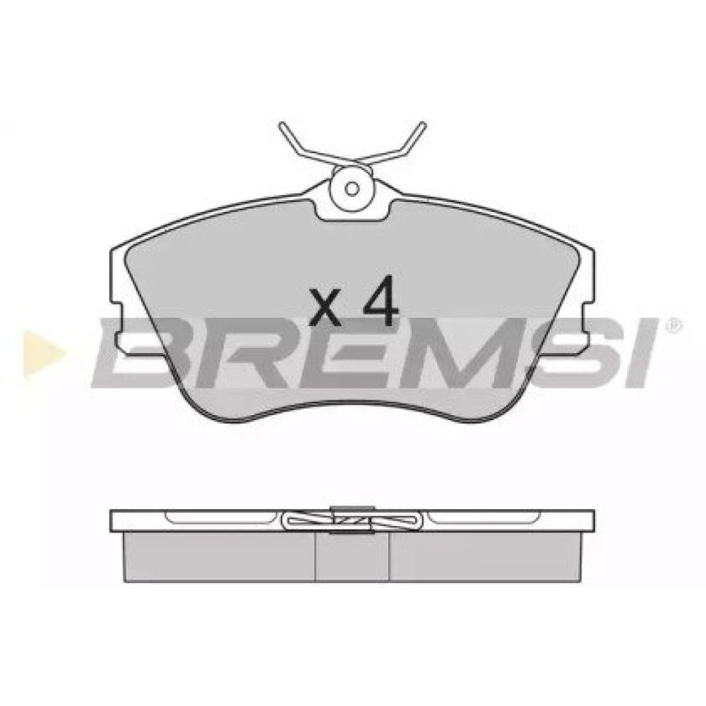 Гальмівні колодки передні невент.диск BREMSI bp2625