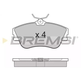 Гальмівні колодки передні невент.диск BREMSI bp2625