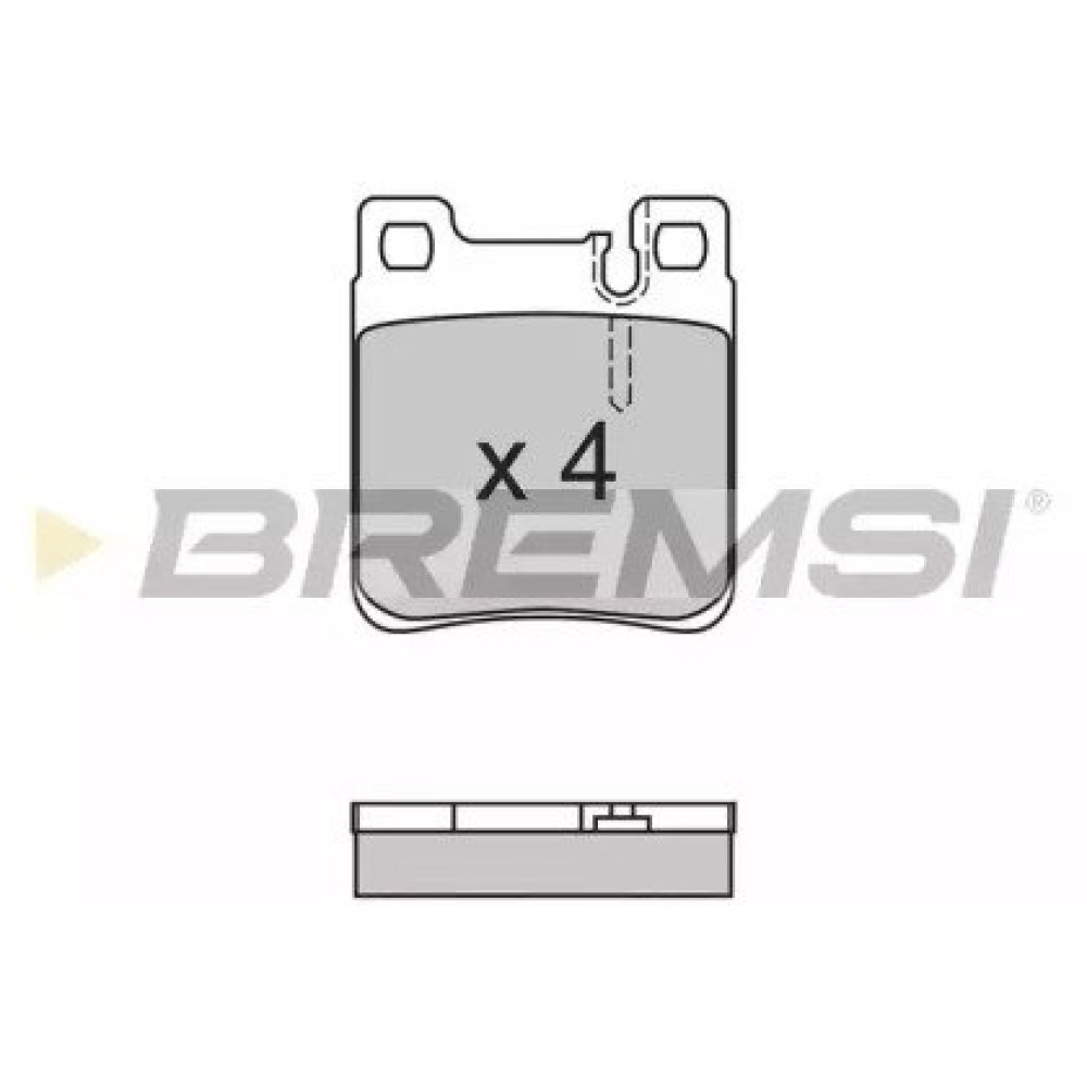 Тормозные колодки задние BREMSI bp2653