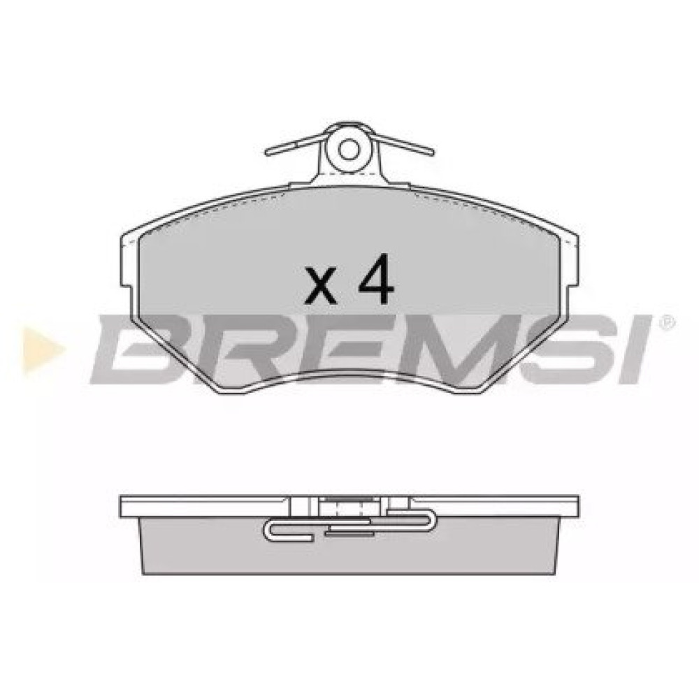 Гальмівні колодки передні BREMSI bp2674