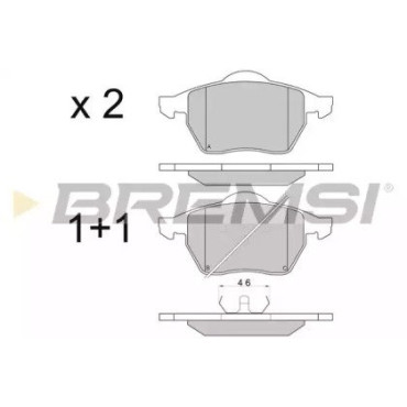 Гальмівні колодки передні BREMSI bp2679