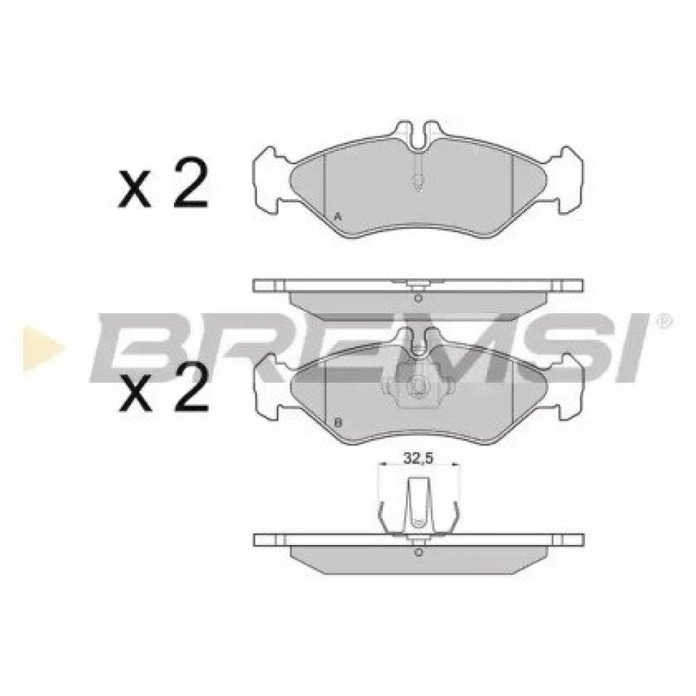 Гальмівні колодки задні BREMSI bp2688